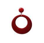 Large Round Enameled Flamenco Hoop Earrings. Red 2.600€ #50034PENGRDRJ
